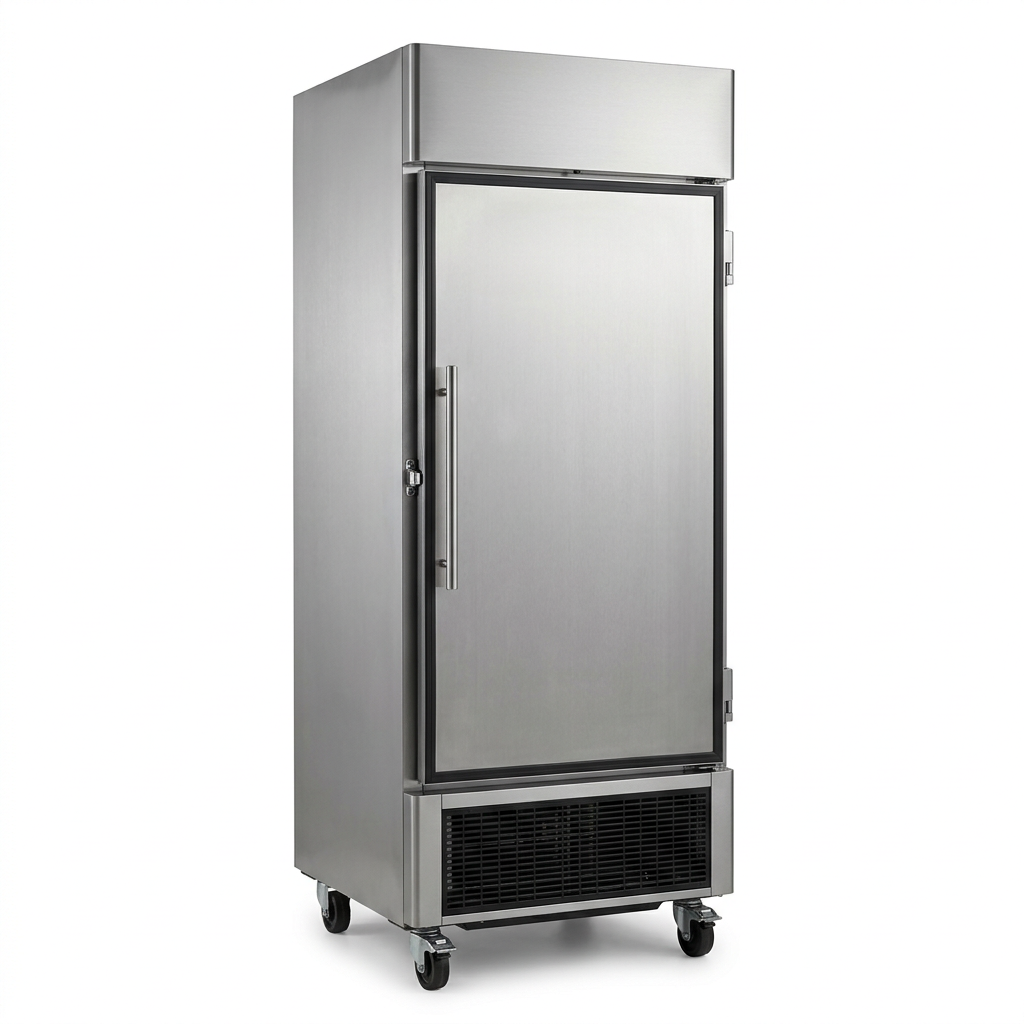 Refrigerador comercial de una puerta, imagen de muestra generada con IA