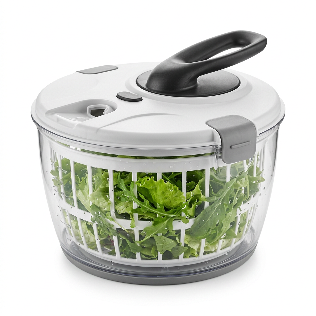 Centrifugadora manual de vegetales, imagen de muestra generada con IA