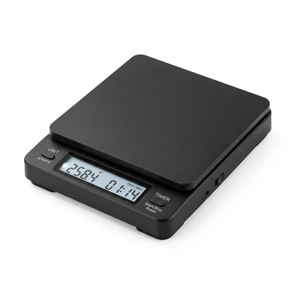 Báscula de barista de muestra generada con IA