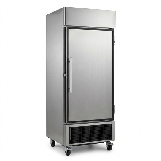 Refrigerador comercial de una puerta, imagen de muestra generada con IA