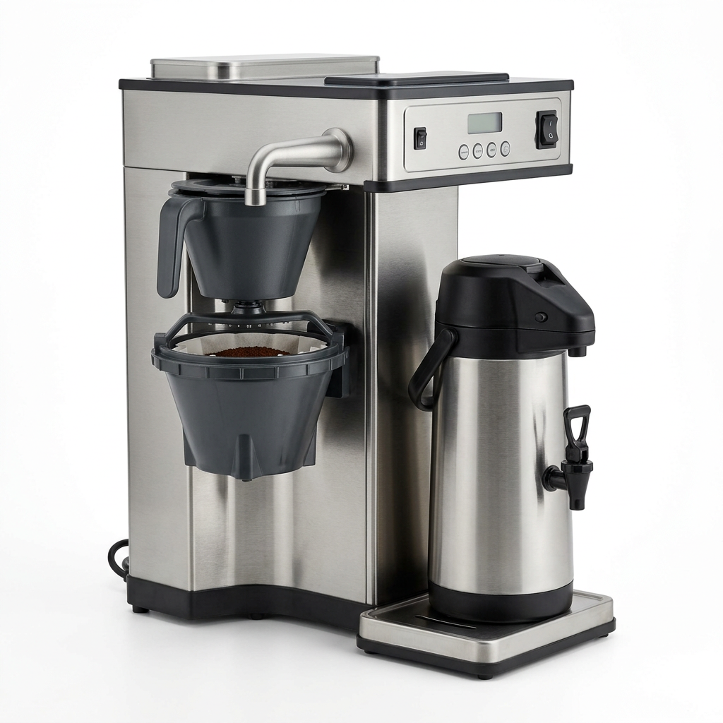 Cafetera de goteo de muestra generada con IA