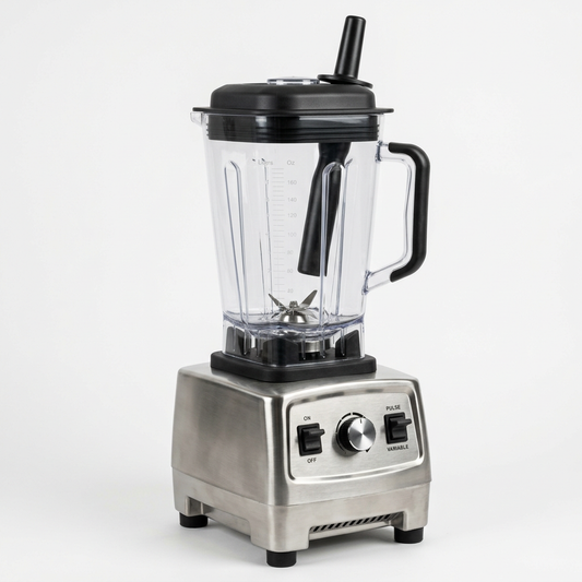 Licuadora industrial de vaso de muestra generada con IA