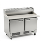 Mesa refrigerada para pizza de muestra generada con IA