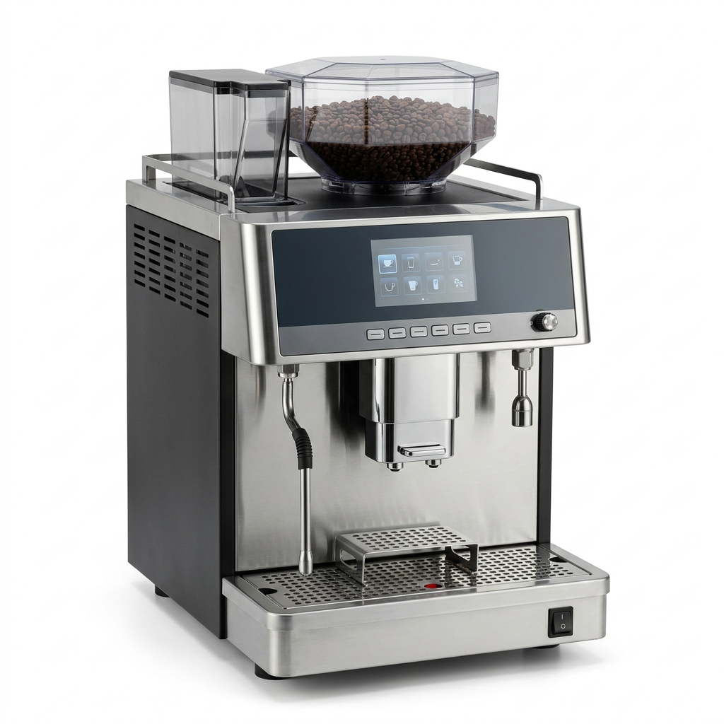 Cafetera superautomática de muestra generada con IA